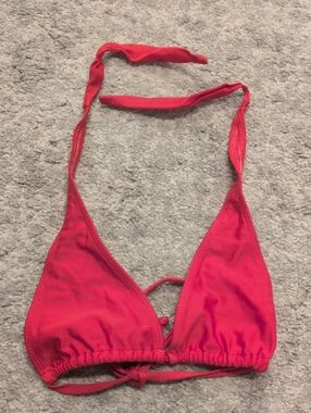 Pakaloha Red Triangle Bikini Top